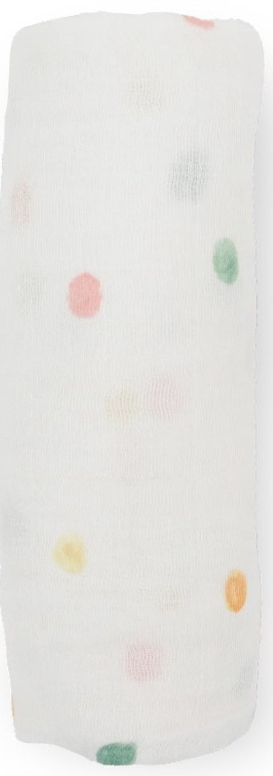 Little Unicorn: Single Cotton Muslin Swaddle - Party Dots