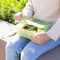 Bumkins: Jelly Silicone 3 Section Bento Box - Green Jelly