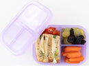 Bumkins: Jelly Silicone 3 Section Bento Box - Purple Jelly