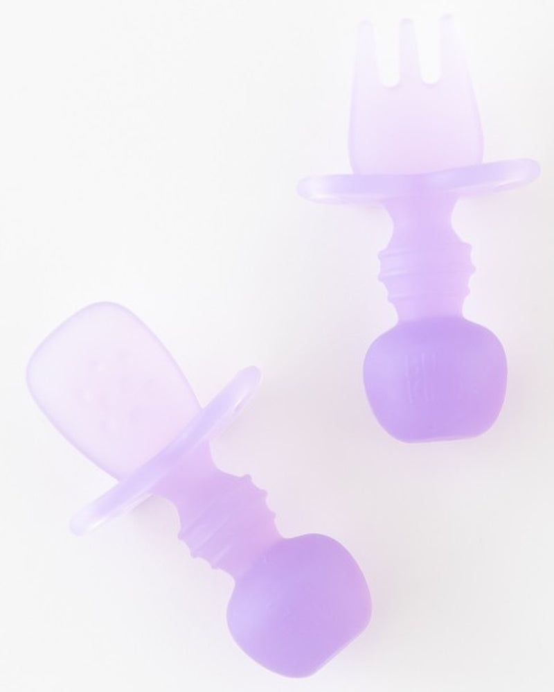 Bumkins: Jelly Silicone Chewtensils - Purple Jelly