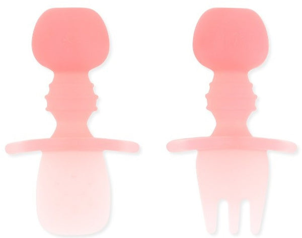 Bumkins: Jelly Silicone Chewtensils - Pink Jelly
