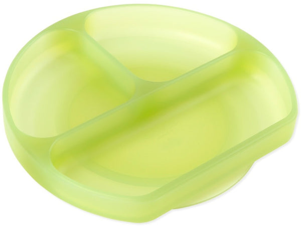Bumkins: Jelly Silicone Grip Dish - Green Jelly