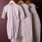 Woolbabe: Pyjama Suit - Mauve Manuka (6-12 Months) in Pink/White