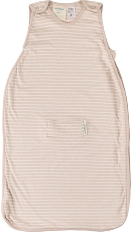 Woolbabe: Mini 3-Seasons Sleeping Bag - Dune Stripe (0-9 Months) in Cream/White