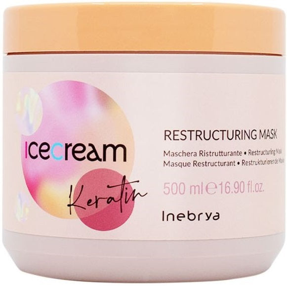 Inebrya: Ice Cream Keratin Restructuring Mask (500ml)