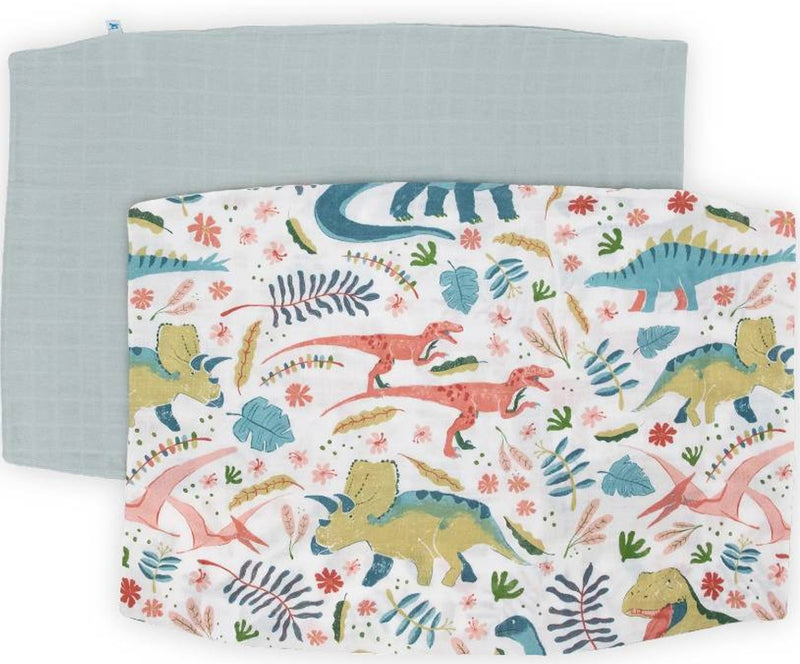 Little Unicorn: Pillowcase Set - Boho Dino (2 Pack)