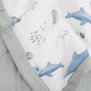 Little Unicorn: Toddler Comforter - Whales