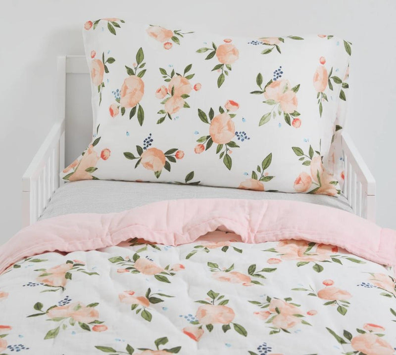 Little Unicorn: Toddler Bedding Set - Watercolour Roses Grande