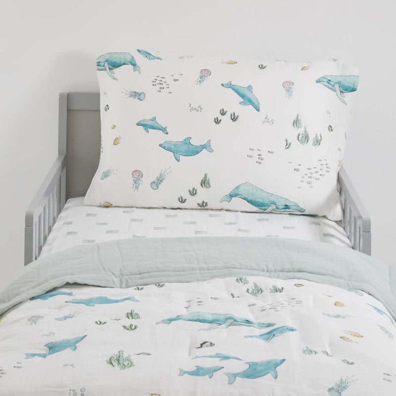 Little Unicorn: Toddler Bedding Set - Whales