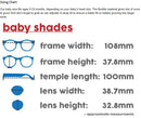 Ro.Sham.Bo: Baby Round Shades w Brown Lens - Cloudy Blue Skywalker