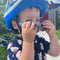 Ro.Sham.Bo: Toddler Round Shades w Brown Lens - Cloudy Blue Skywalker
