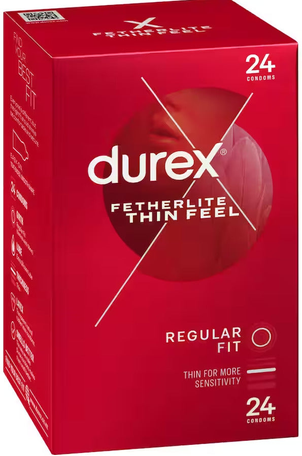 durex: Fetherlite Thin Feel Condoms (24 Pack)