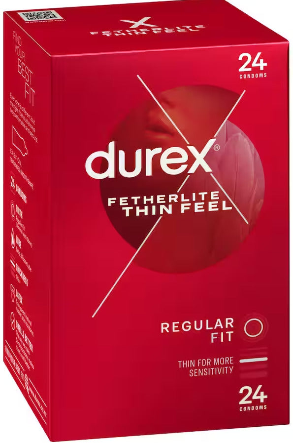 Durex: Fetherlite Thin Feel Condoms (24 Pack)