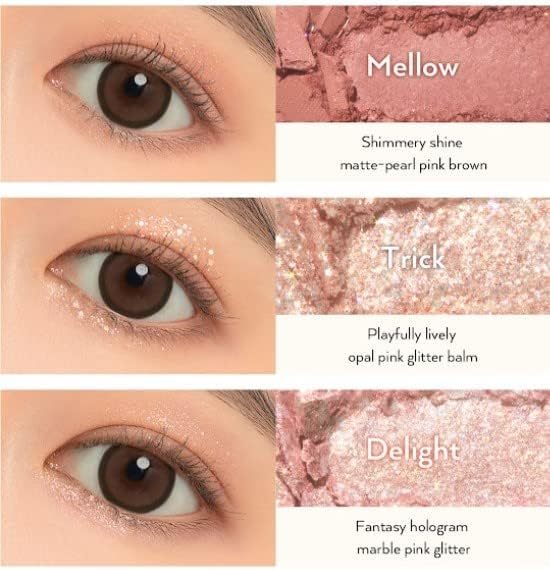 UNLEASHIA: Glitterpedia Eye Palette - N°1 All Of Coral Pink