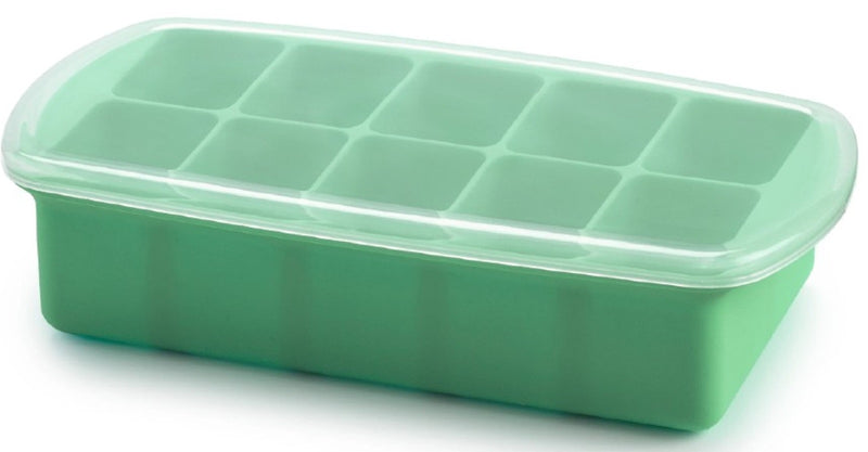 Melii: Silicone Baby Food Freezer Tray with Lid - Mint