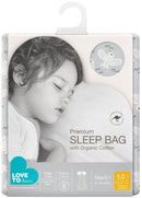 Love to Dream: Organic Sleep Bag 1.0 TOG - Dove Grey (Small) (6-18 months)