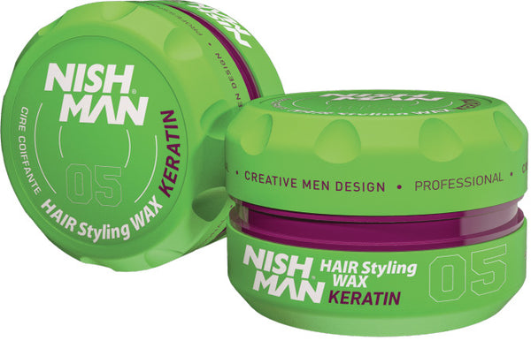 Nishman: Aqua Hair Styling Spider Wax - Keratin (150ml)