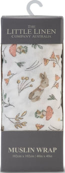 Little Linen: Muslin Wrap - Harvest Bunny