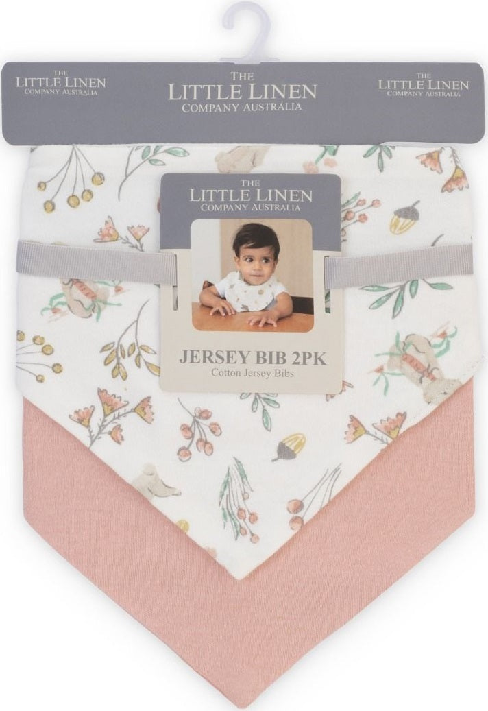 Little Linen: Jersey Bib - Harvest Bunny (2 Pack)