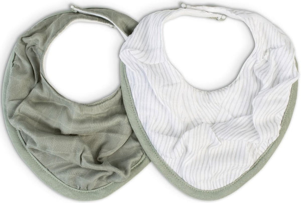 Little Bamboo: Muslin Bib - Bayleaf (2 Pack)