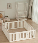 2-in-1 Convertible Baby Fence Play Pen - 180cm x 200cm (White)