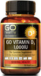 GO Healthy: GO Vitamin D3 - 1000Iu (90 VegeCaps)