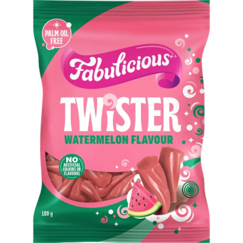 RJ's Fabulicious Twister Watermelon 180g (12 pack)