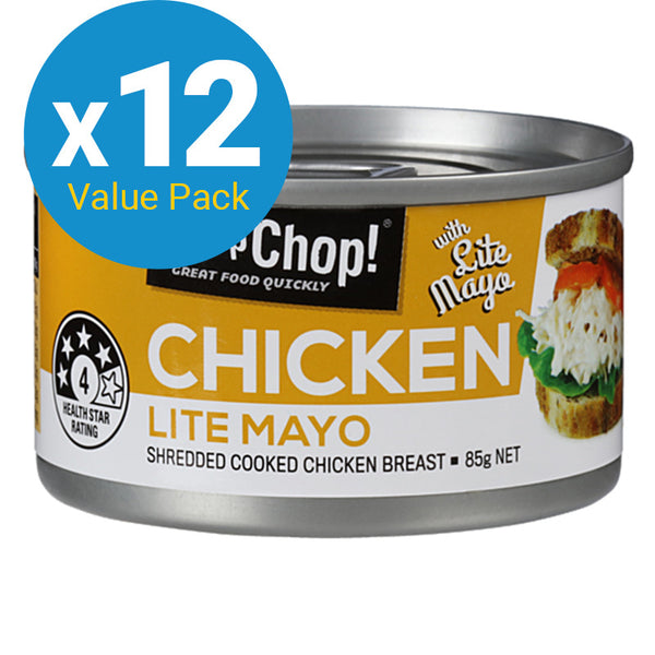 Chop Chop: Shredded Chicken with Lite Mayo 85g (12 Pack)