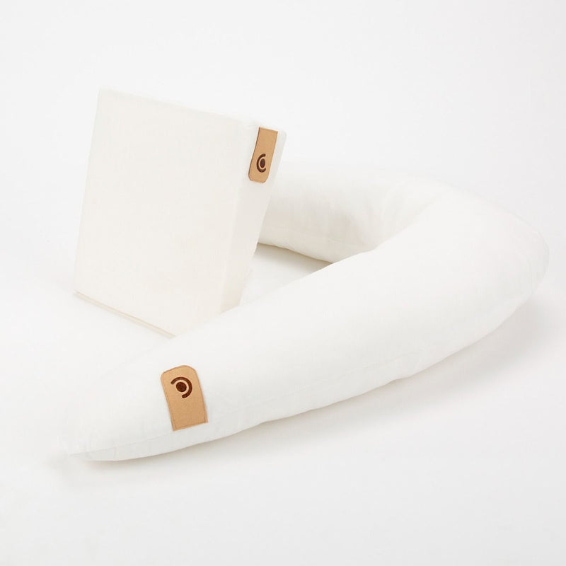 Cuddle Co: Organic Cotton Support Pillow & Wedge (2pk) (4 in 1 Set)