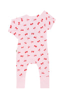 Bonds: Long Sleeve Newbies Coverall - Red Bows (Size 000)