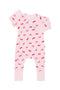 Bonds: Long Sleeve Newbies Coverall - Red Bows (Size 00)