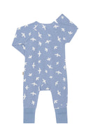 Bonds: Long Sleeve Newbies Coverall - Blue Swallows (Size 0000)