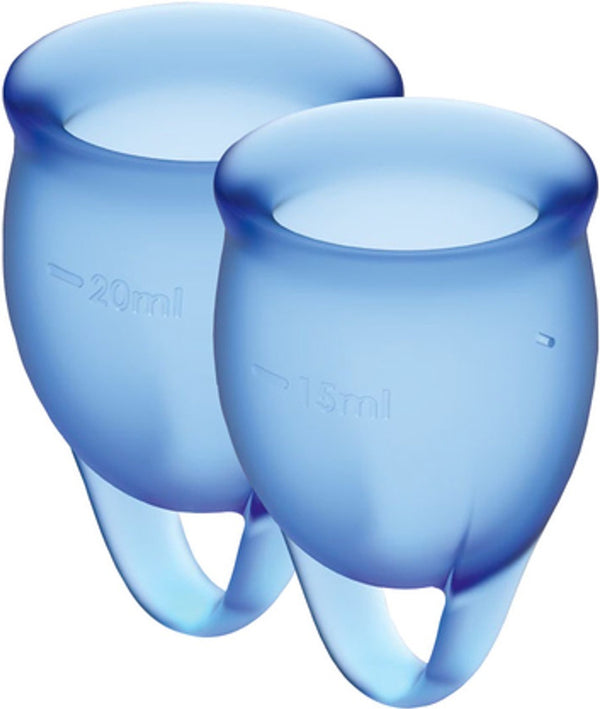 Satisfyer: Feel Confident Menstrual Cup - Light Blue