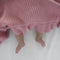 Saikah: Ribbed Frill Blanket - Blush Pink