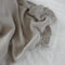 Saikah: Ribbed Frill Blanket - Light Grey