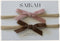 Saikah: Velvet Headbands - Dusty Rose + Chocolate (2 Pack)