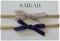 Saikah: Velvet Headbands - Moonlight + Navy (2 Pack)