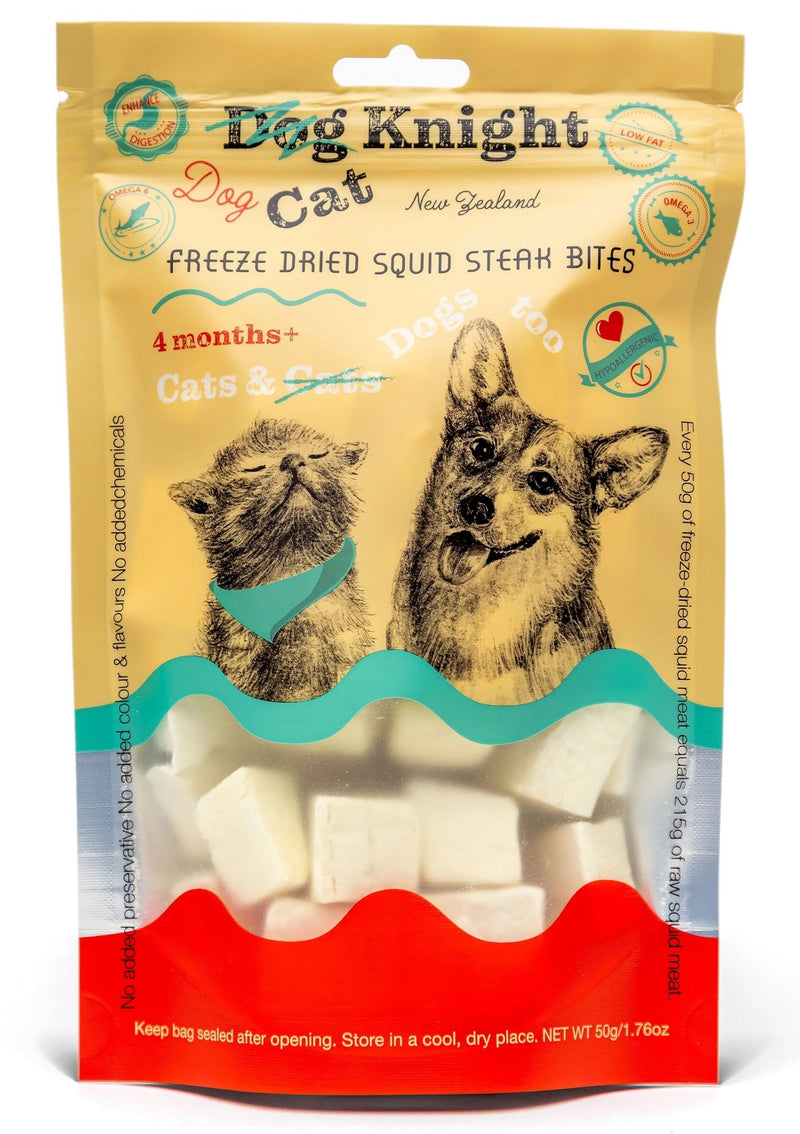 Dog Knight: Freeze Dried Squid Bites (50g)