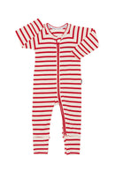 Bonds: Long Sleeve Zip Wondersuit - Candy Cane (Size 000)