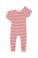 Bonds: Long Sleeve Zip Wondersuit - Candy Cane (Size 000)