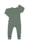 Bonds: Long Sleeve Zip Wondersuit - Green Stripes (Size 00)
