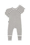 Bonds: Long Sleeve Zip Wondersuit - Grey Stripes (Size 000)