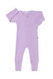 Bonds: Long Sleeve Waffle Zip Wondersuit - Purple Pansy (Size 00)