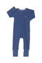 Bonds: Long Sleeve Waffle Zip Wondersuit - Bastille Blue (Size 000)