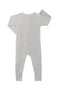 Bonds: Long Sleeve Waffle Zip Wondersuit - New Grey Marle (Size 0)