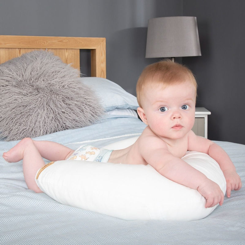 Cuddle Co: Organic Cotton Feeding & Infant Support Pillow - White