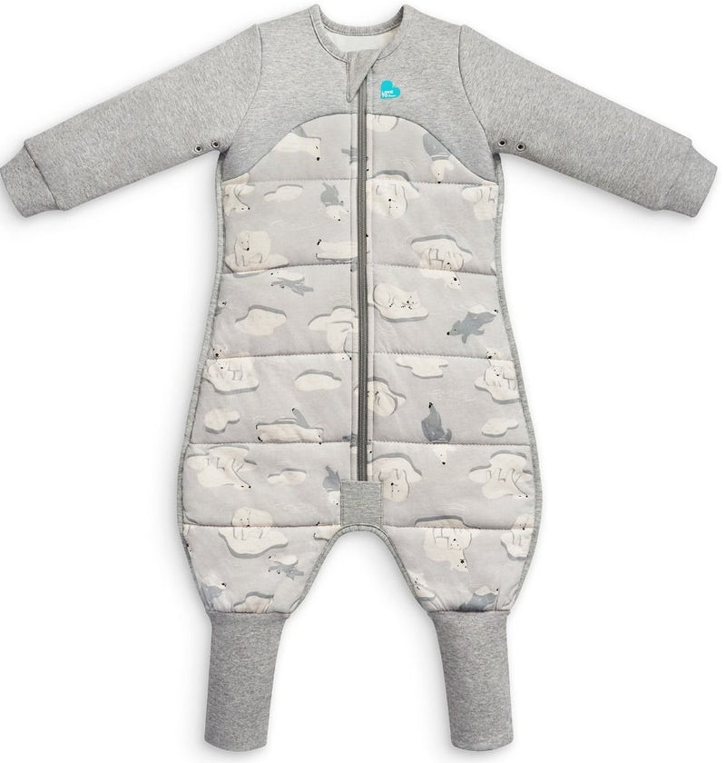 Love to Dream: Sleep Suit Extra Warm 3.5 Tog - South Pole Grey (Size 1) (12-24 Months)