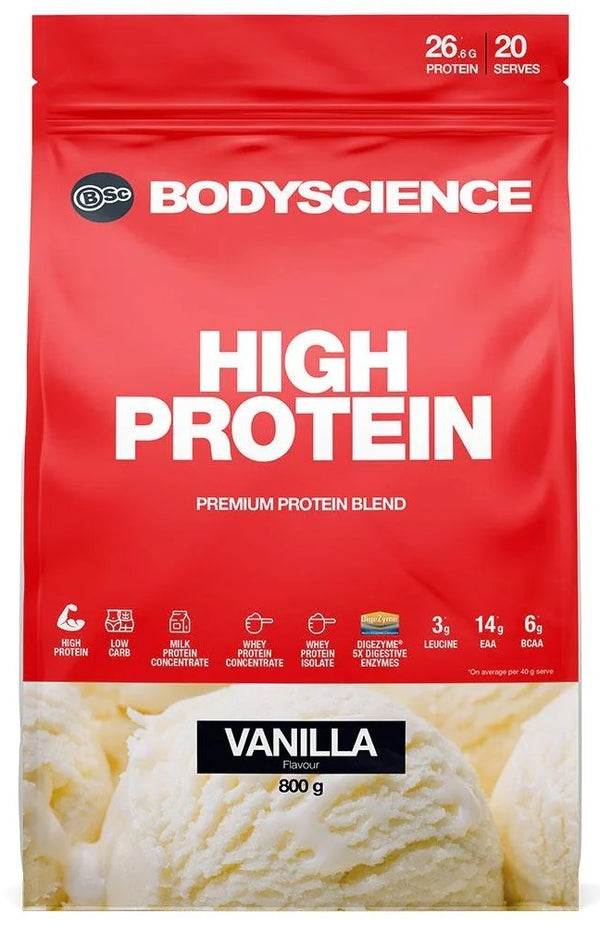 BSc Bodyscience: HIGH Protein 800gm - Vanilla