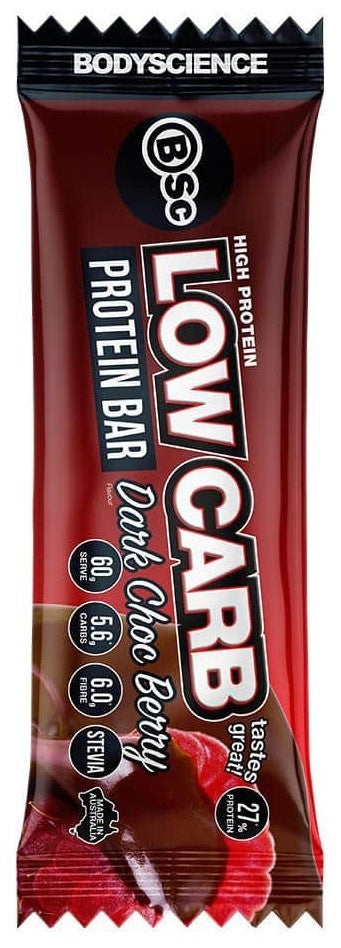 BSc Bodyscience: High Protein Bar - Dark Chocolate Berry (60g) x 12