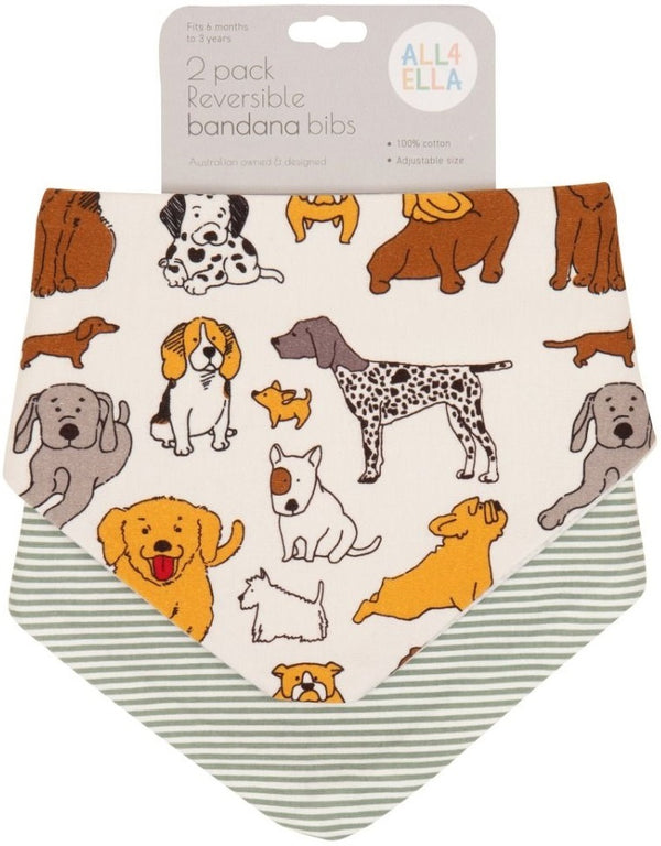 All4Ella: Bandana Bib - Dog Breed (2 Pack)